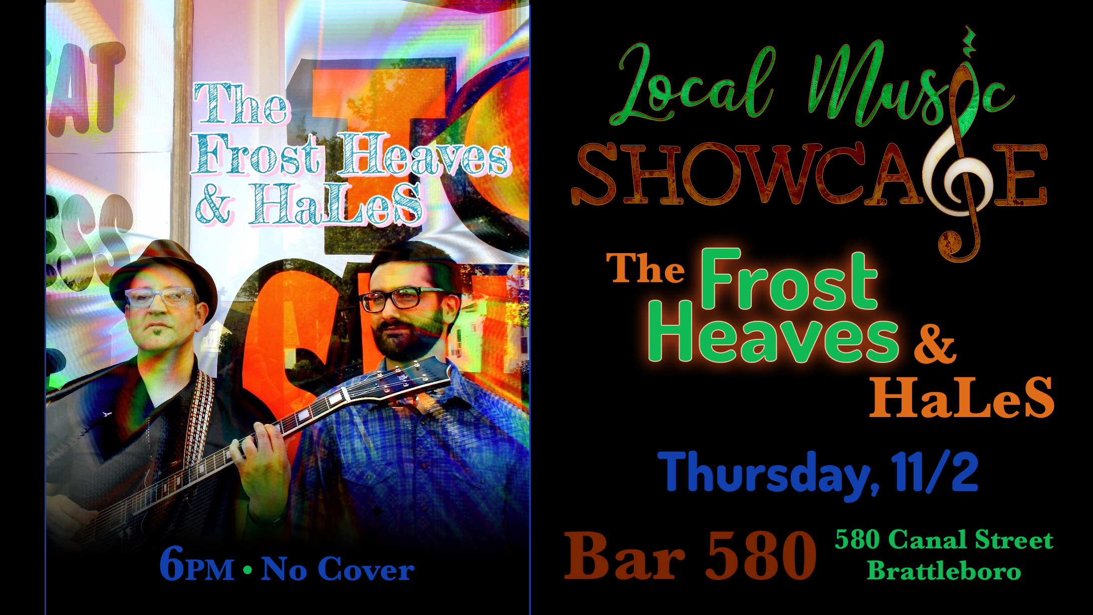 Local Music Showcase, Frost Heaves and Hales, Daniel Hales, Live Music, Brattleboro, Vermont