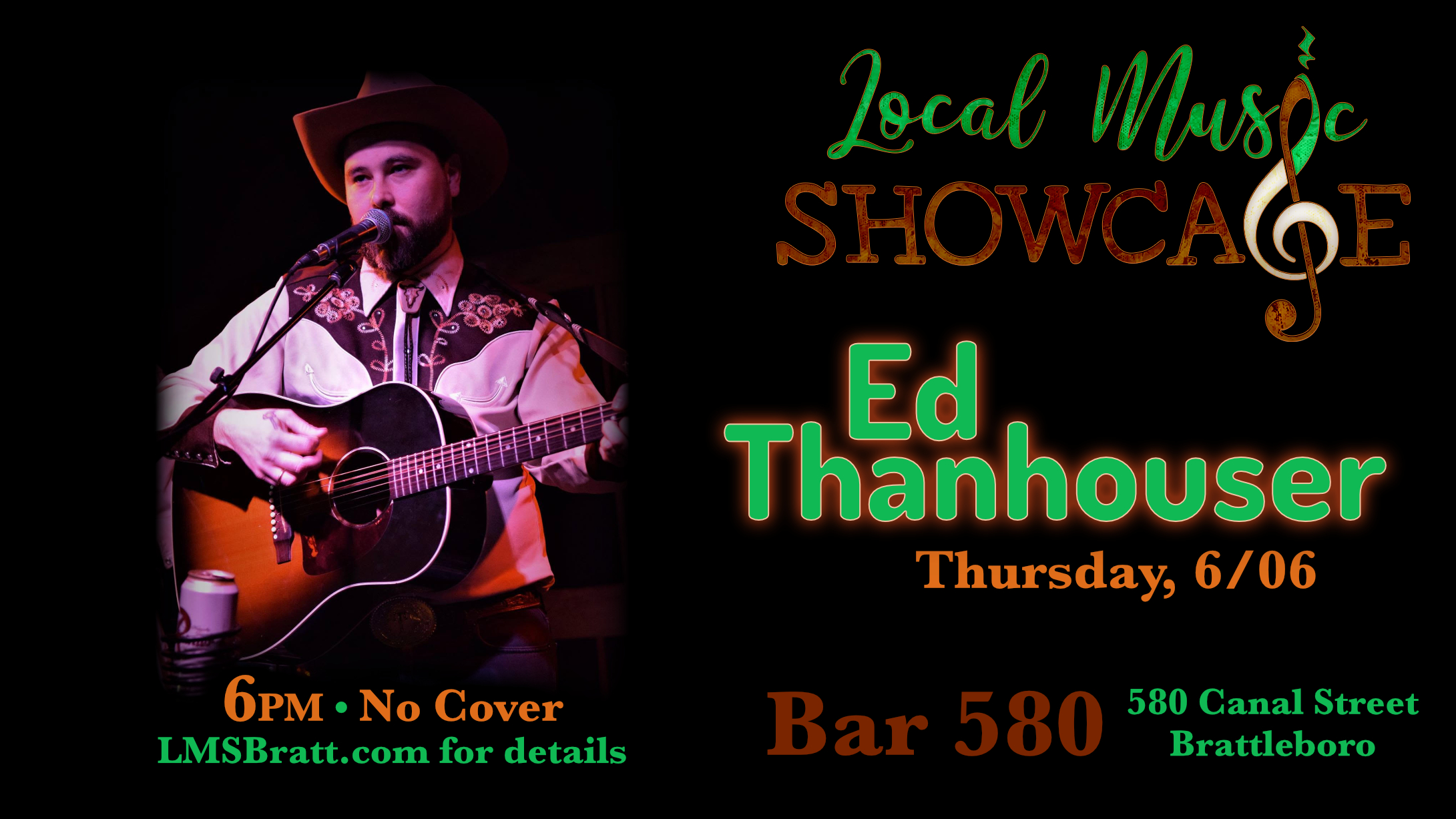 Local Music Showcase, Brattleboro, Vermont, Live music, Ed Thanhouser, Donald McCullough