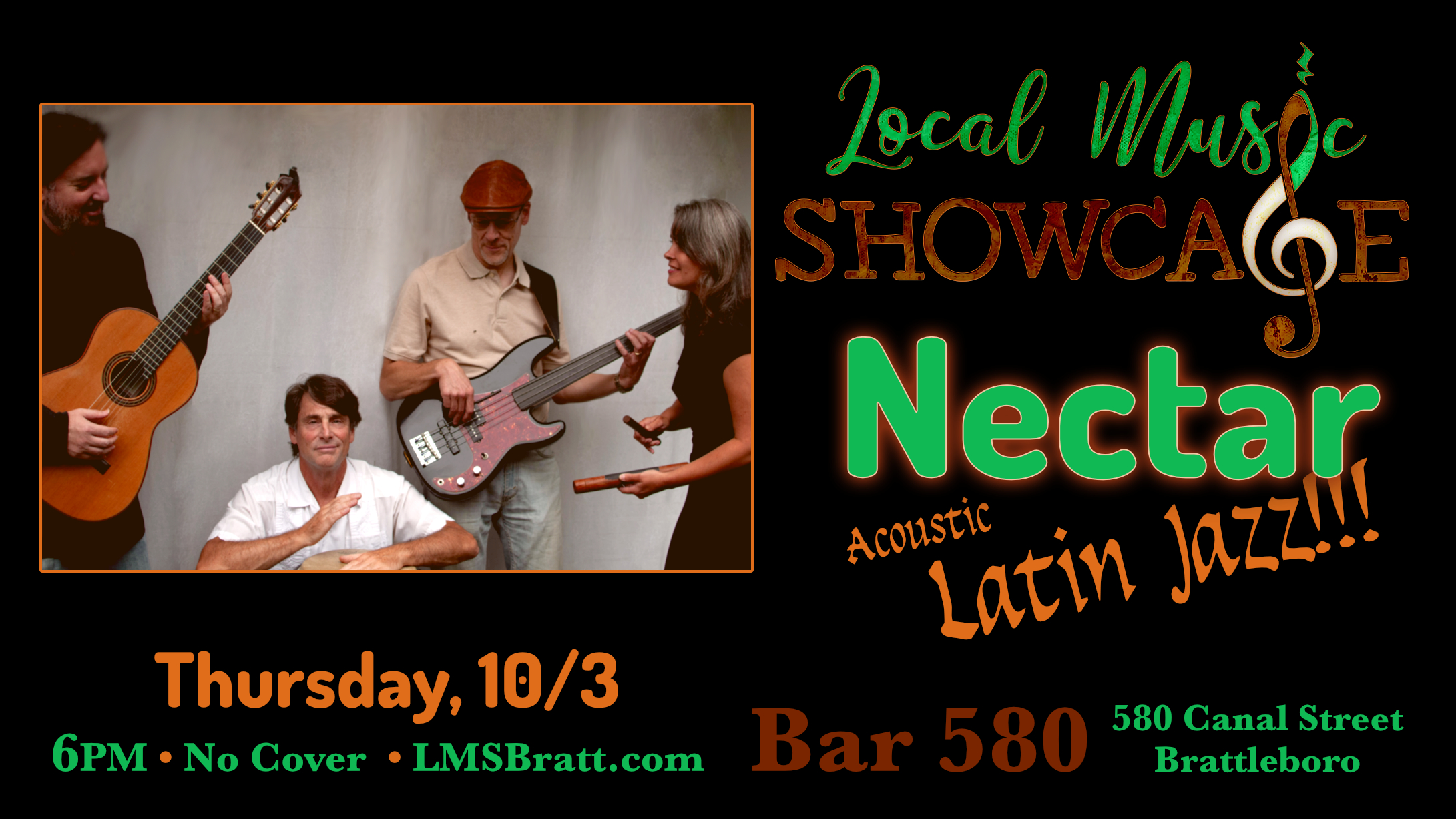 Local Music Showcase, Nectar, Live Music, Brattleboro, Vermont, Donald McCullough