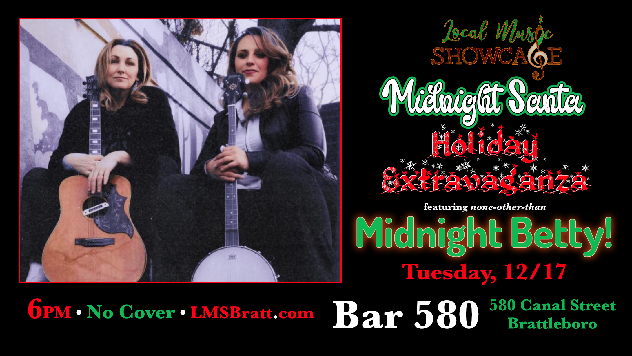 Local Music Showcase, Live Music, Brattleboro, Vermont, Midnight Betty, Donald McCullough