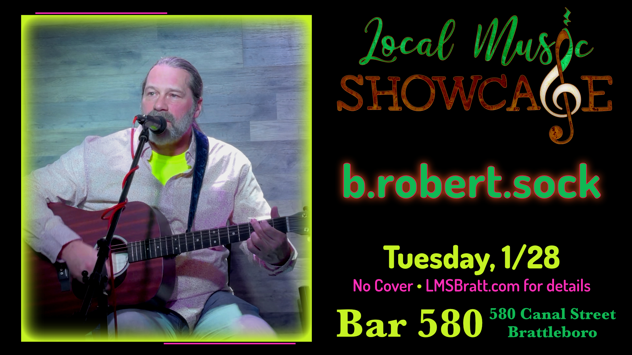 Local Music Showcase, Live Music, Brattleboro, Vermont, b.robert.sock, Donald McCullough