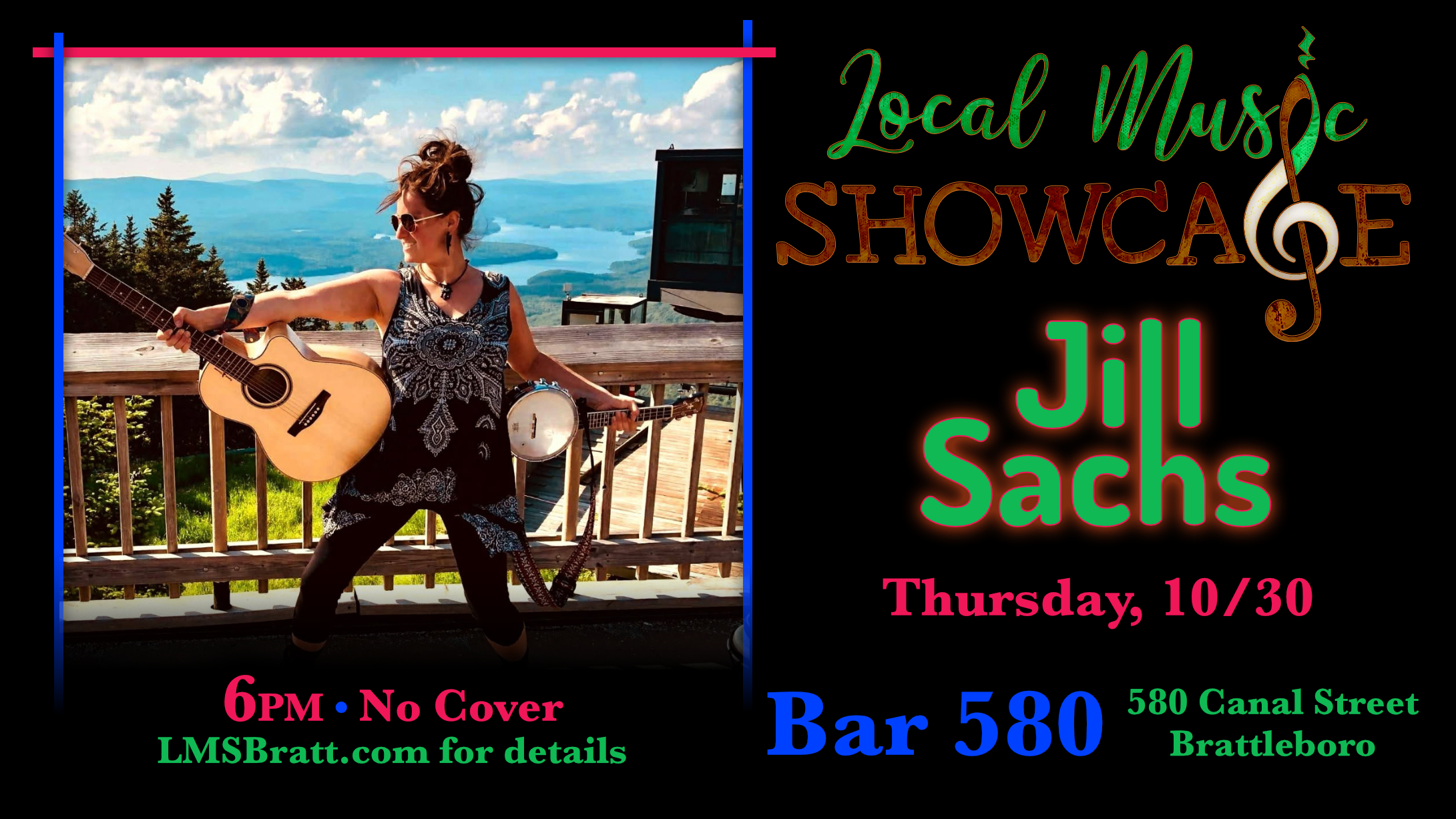 Local Music Showcase, Live Music, Brattleboro, Vermont, Jill Sachs, Donald McCullough, Bar 580
